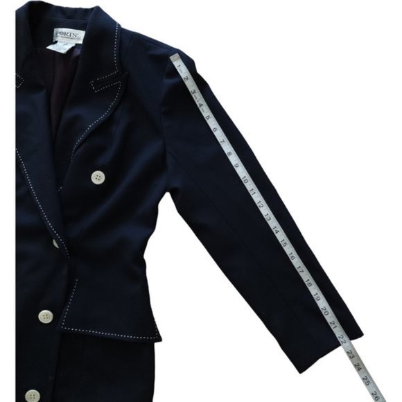 Vintage Ports International navy with white trim and buttons, double breasted - Picture 7 of 9